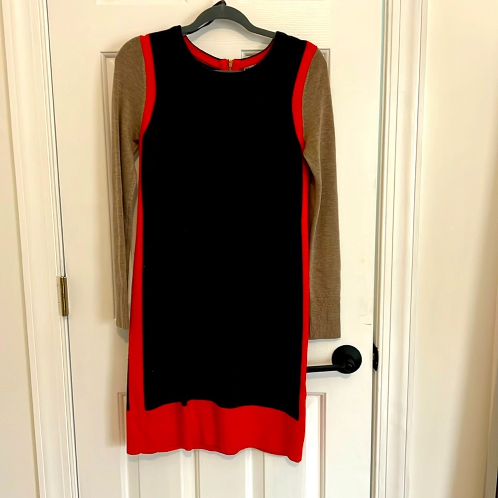Mutilcolor sweater dress